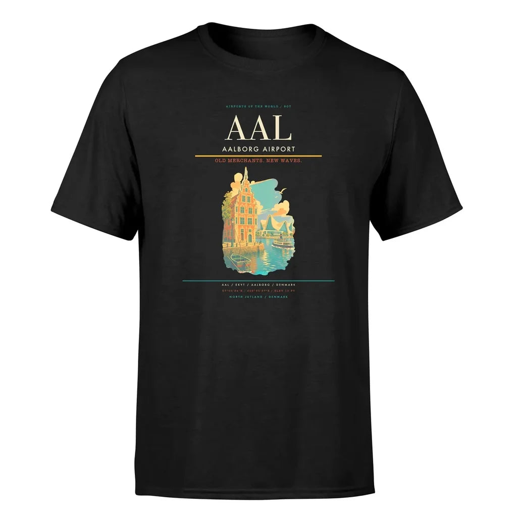 Aalborg Airport (AAL) Premium T-Shirt Black