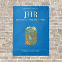 Thumbnail for Senai International Airport JHB - Canvas Framed - Turquoise