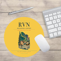 Thumbnail for Rovaniemi Airport (RVN) design on yellow round mouse pad