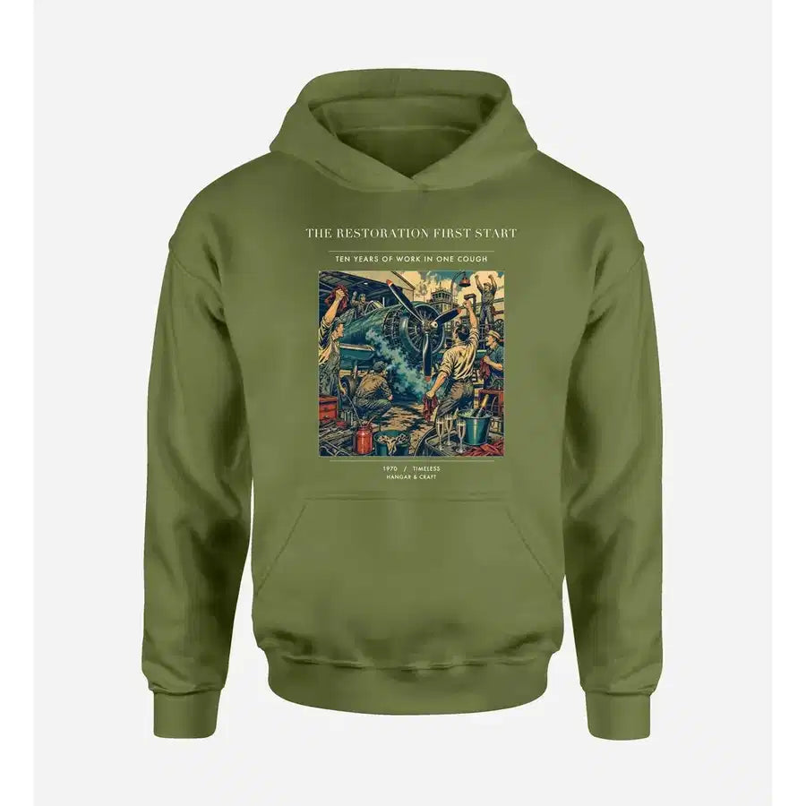VINTAGE G4455 - The Restoration First Start - Premium Hoodie design on greenarmy premium
