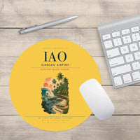 Thumbnail for Siargao Airport (IAO) design on yellow round mouse pad