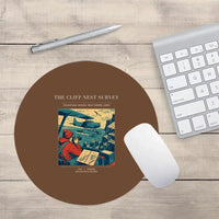 Thumbnail for VINTAGE G4363 - The Cliff Nest Survey - Designed Mouse Pads design on brown round