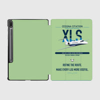 Thumbnail for Cessna Citation XLS design on light green samsung tablet tablet case