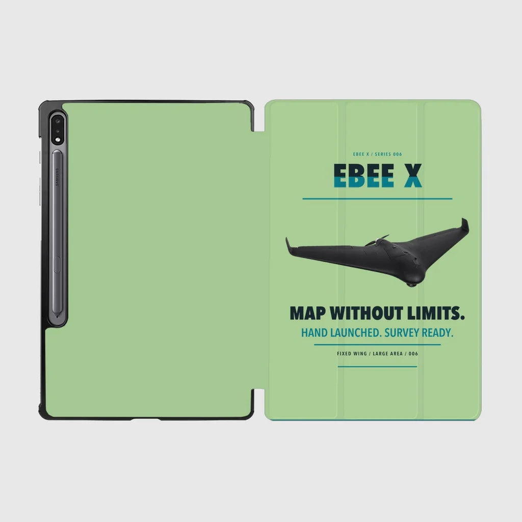 AgEagle eBee X design on light green samsung tablet tablet case