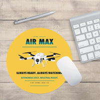 Thumbnail for Percepto Air Max design on yellow round mouse pad