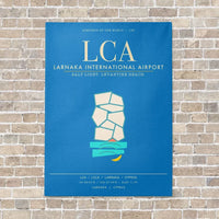Thumbnail for Larnaka International Airport LCA - Canvas Framed - Turquoise