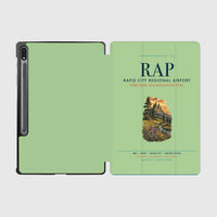 Thumbnail for Rapid City Regional Airport (RAP) design on light green samsung tablet tablet case