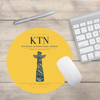 Thumbnail for Ketchikan International Airport (KTN) design on yellow round mouse pad