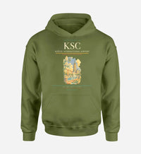 Thumbnail for Košice International Airport (KSC) design on green army hoodie single-side print