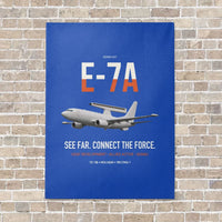 Thumbnail for E-7A Wedgetail vertical canvas print - no frame - blue background