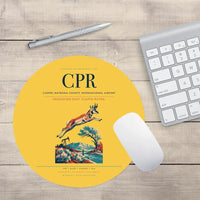 Thumbnail for Casper–Natrona County International Airport (CPR) design on yellow round mouse pad