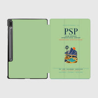 Thumbnail for Palm Springs International Airport (PSP) design on light green samsung tablet tablet case
