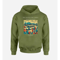 Thumbnail for VINTAGE G4372 - The Tram To The Tarmac - Premium Hoodie design on greenarmy premium
