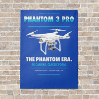 Thumbnail for DJI Phantom 3 Professional vertical canvas print - no frame - blue background