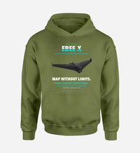 Thumbnail for AgEagle eBee X design on green army hoodie single side