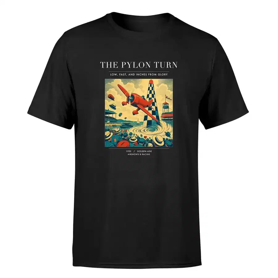 VINTAGE G4156 - The Pylon Turn - Premium T-Shirt design on black premium t shirt