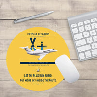 Thumbnail for Cessna Citation X+ design on yellow round mouse pad