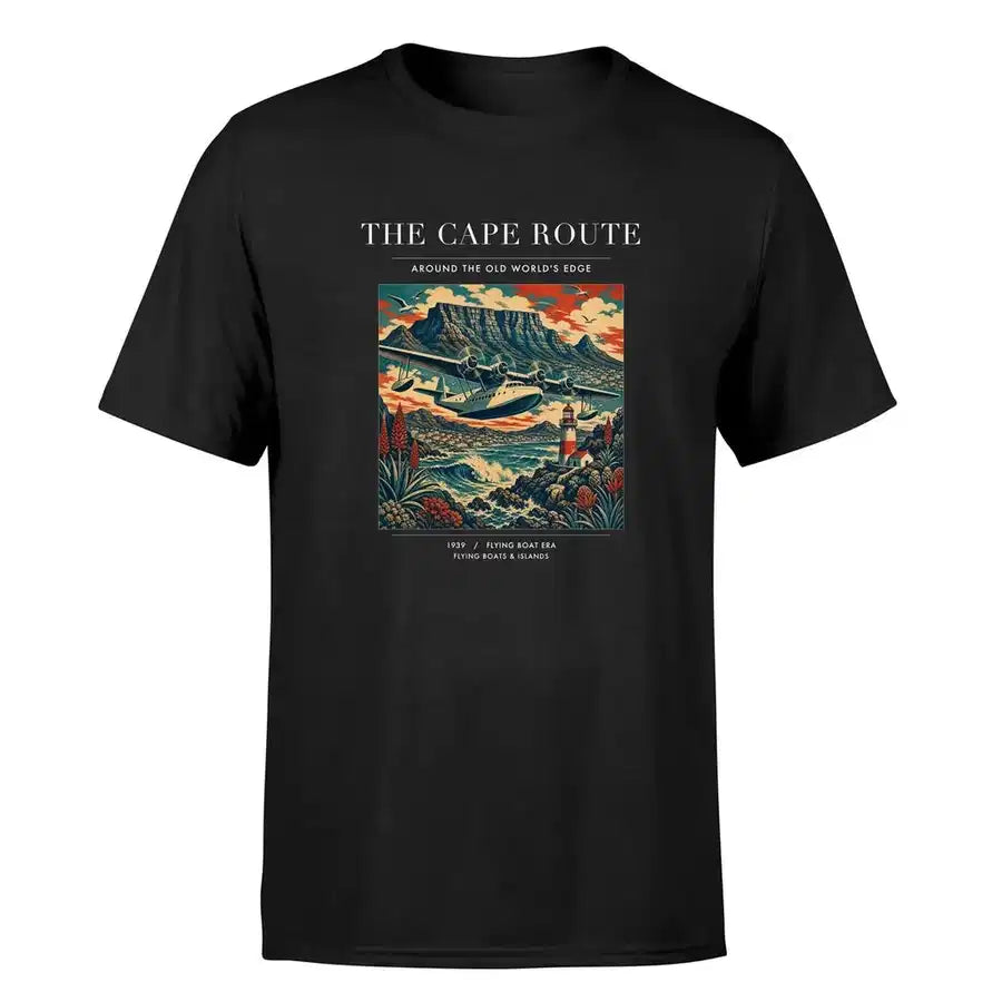 VINTAGE G4070 - The Cape Route - Premium T-Shirt design on black premium t shirt
