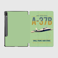 Thumbnail for A-37B Dragonfly design on light green samsung tablet tablet case