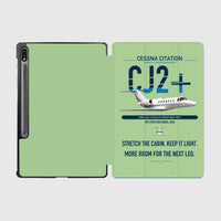 Thumbnail for Cessna Citation CJ2+ design on light green samsung tablet tablet case