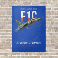 Thumbnail for Dassault Mirage F1C vertical canvas print - no frame - blue background
