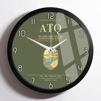 Thumbnail for Sri Guru Ram Dass Jee International Airport Amritsar ATQ Wall-Clock Framed - Green Army