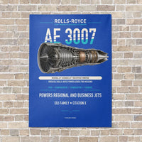 Thumbnail for AE 3007 vertical canvas print - no frame - blue background