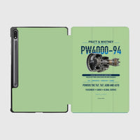 Thumbnail for PW4000-94 design on light green samsung tablet tablet case