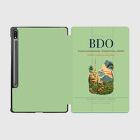 Thumbnail for Husein Sastranegara International Airport (BDO) design on light green samsung tablet tablet case