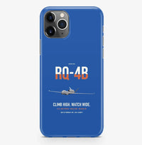 Thumbnail for RQ-4B Global Hawk design on blue magsafe iphone case, for iPhone Pro Max