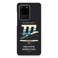 Thumbnail for Boeing 777F design on samsung case - black