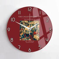 Thumbnail for VINTAGE G4184 - The Galley Breakfast - Designed Wall Clocks design on darkred no-frame