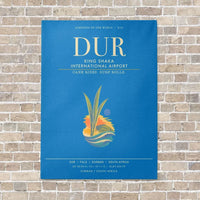 Thumbnail for King Shaka International Airport DUR - Canvas Framed - Turquoise