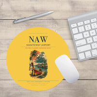Thumbnail for Narathiwat Airport (NAW) design on yellow round mouse pad
