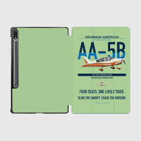 Thumbnail for Grumman American AA-5B Tiger design on light green samsung tablet tablet case