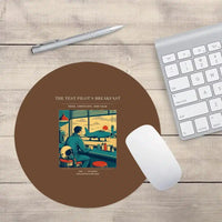 Thumbnail for VINTAGE G4457 - The Test Pilot's Breakfast - Designed Mouse Pads design on brown round