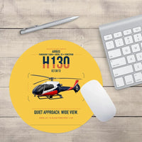 Thumbnail for Airbus H130 design on yellow round mouse pad