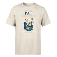 Thumbnail for Jay Prakash Narayan International Airport (PAT) T-Shirt single-side front print in Beige | jay-prakash-narayan-international-airport-pat-double-side-t-shirt
