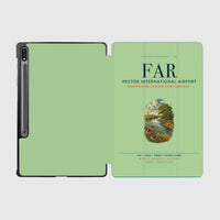 Thumbnail for Hector International Airport (FAR) design on light green samsung tablet tablet case