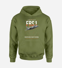 Thumbnail for British Aerospace Sea Harrier FRS.1 design on green army double-side hoodie, single-side print