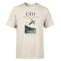 Thumbnail for Vilo Acuña Airport (CYO) T-Shirt single-side front print in Beige | vilo-acuña-airport-cyo-double-side-t-shirt