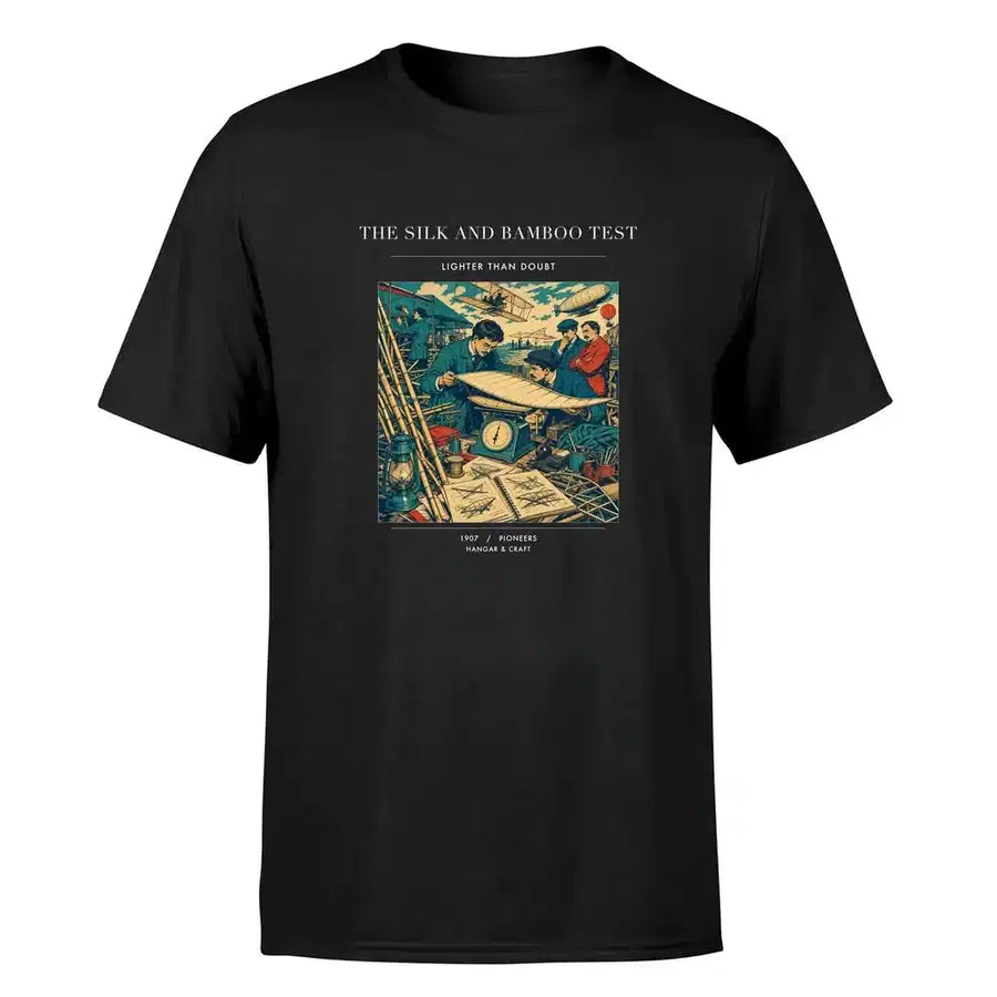VINTAGE G4326 - The Silk And Bamboo Test - Premium T-Shirt design on black premium t shirt