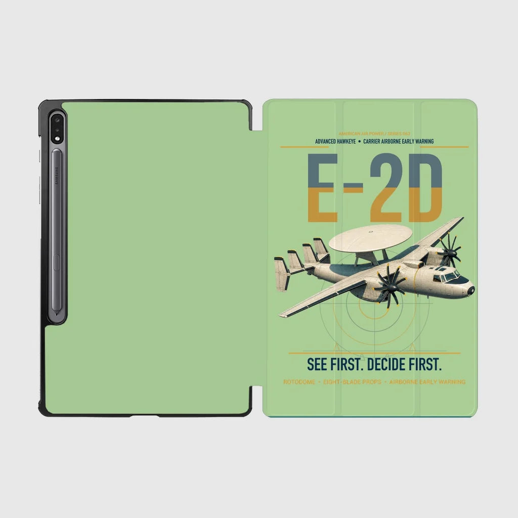 E-2D Advanced Hawkeye design on light green samsung tablet tablet case