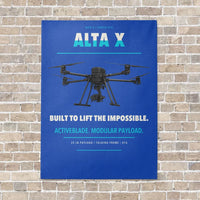 Thumbnail for Freefly Alta X vertical canvas print - no frame - blue background