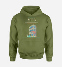Thumbnail for Mobile Regional Airport (MOB) design on green army hoodie single-side print