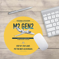 Thumbnail for Cessna Citation M2 Gen2 design on yellow round mouse pad