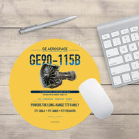 Thumbnail for GE90-115B design on yellow round mouse pad