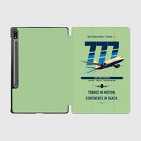 Thumbnail for Boeing 777F design on light green samsung tablet tablet case