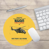 Thumbnail for NHIndustries NH90 TTH design on yellow round mouse pad