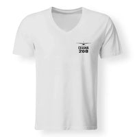 Thumbnail for Cessna 208 & Plane Designed V-Neck T-Shirts - view 20